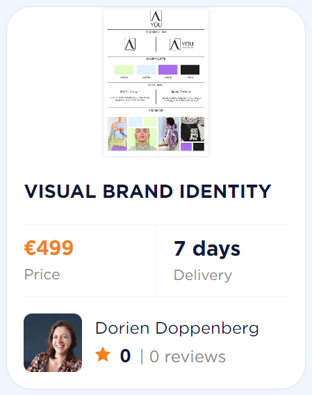 Online marketing project Visual Brand Identity